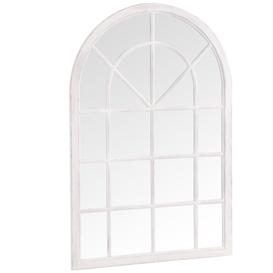 Merida White Small Arched Window Mirror
