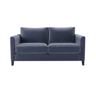 Izzy 2 Seat Sofa (breaks down) in Sapphire Smart Velvet - sofa.com