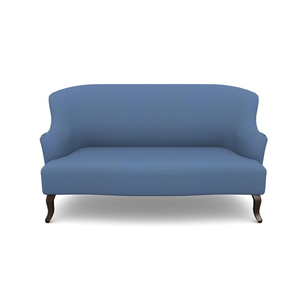 Grassington 2.5 Seater Sofa in Plain Linen Cotton- Royal Blue