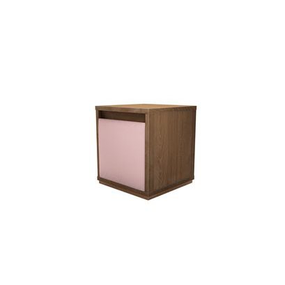 Alfie Bedside Table with One Drawer in Rhubarb Smart Cotton - sofa.com