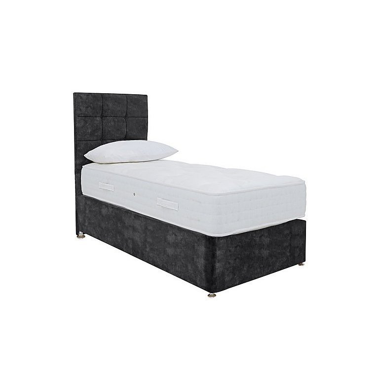 Firm Sleep 1500 Divan Set With No Storage - Single - Lace Domino