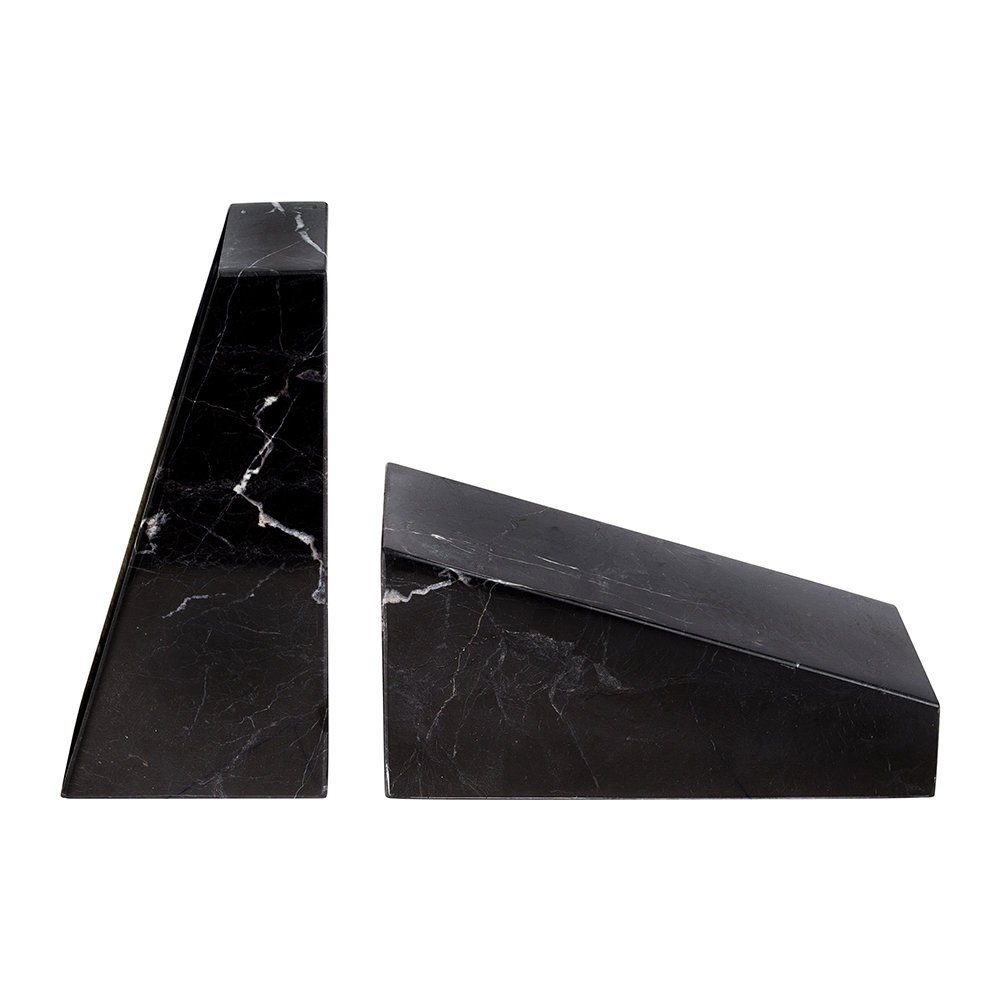 Stoned - Marble Book Ends - Black