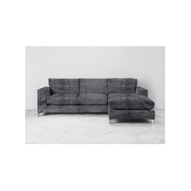 Chris Right Hand Chaise Sofa Bed in Rhino Grey