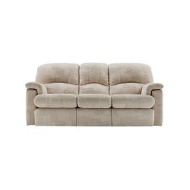 G Plan - Chloe 3 Seater Fabric Sofa - No Recliner - Checkers Putty