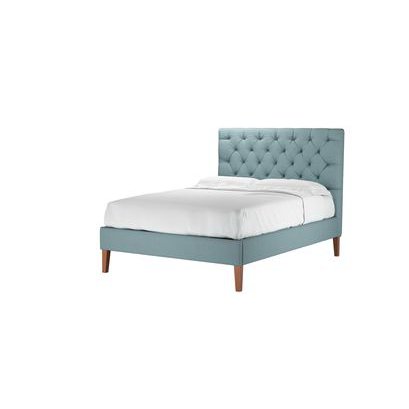 Rosalie 130cm Double Bed in Lagoon Brushed Linen Cotton - sofa.com