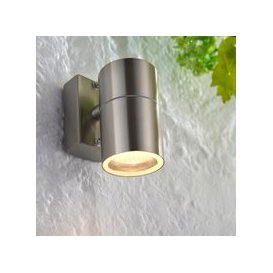 Vogue Canon Outdoor Wall Light Steel Silver