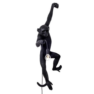 Monkey Hanging Outdoor wall light - / Outdoor - H 76.5 cm by Seletti Black