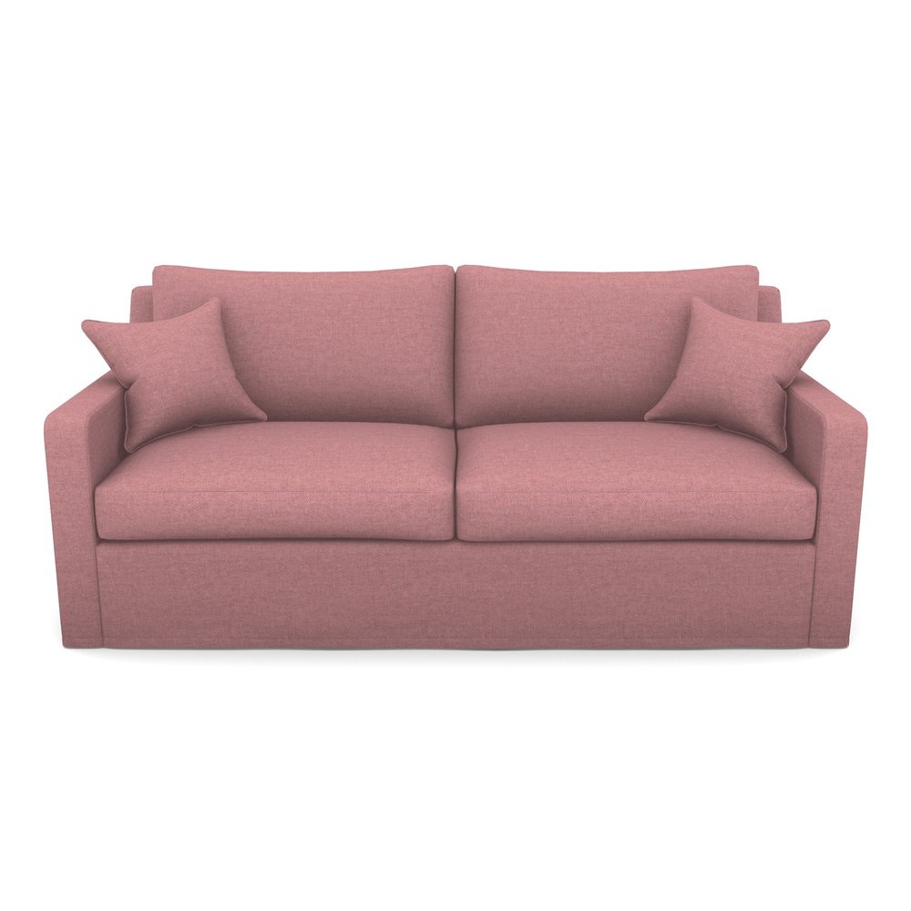 Stopham Sofabed 3 Seater Sofabed in Easy Clean Plain- Rosewood