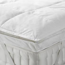 image-John Lewis & Partners Natural Duck Feather and Down 5cm Deep Mattress Topper