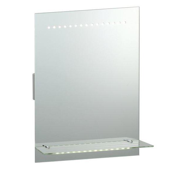 39237 Omega LED Illuminated Bathroom Mirror With Glass Shelf