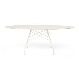 Kartell - Glossy Outdoor Oval Dining Table - White