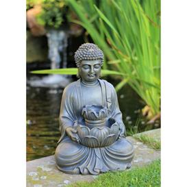 Buddha Water Fountain with Led Light Garden Art