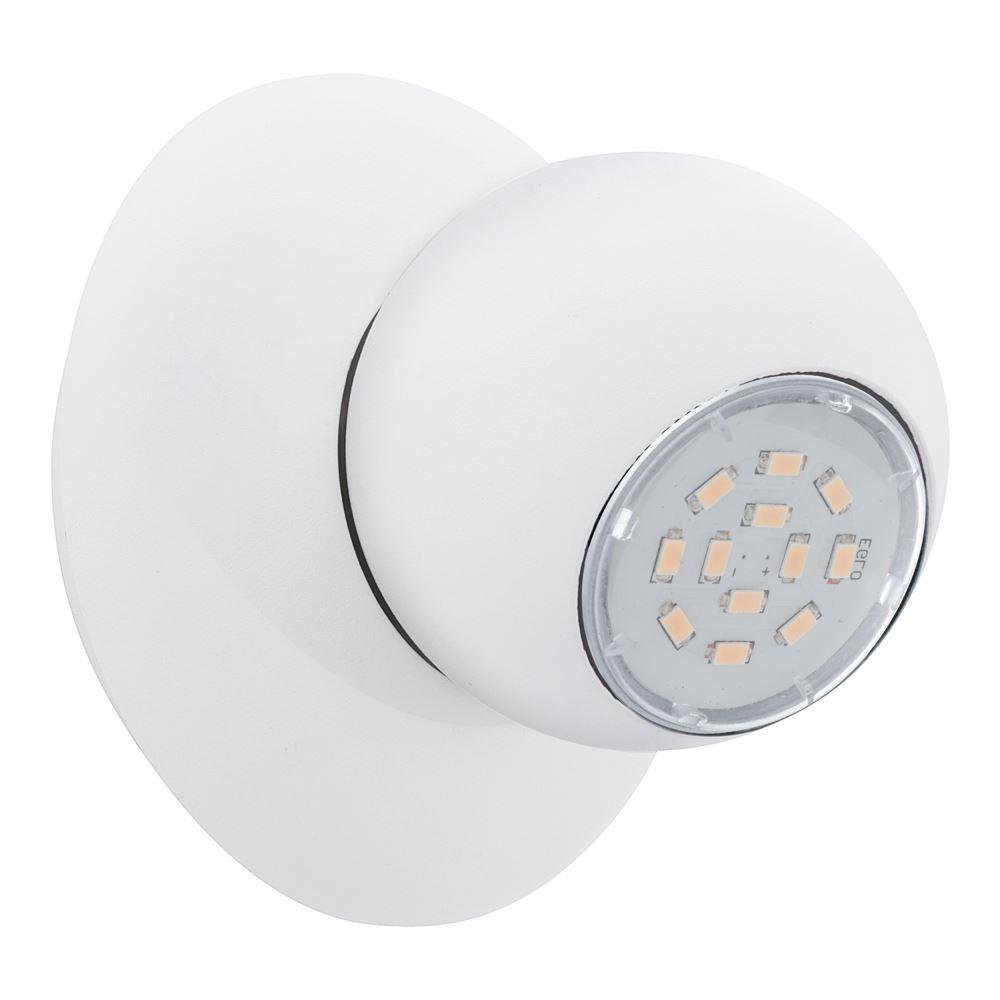 Eglo 93167 Norbello 3 One Light Wall Spotlight In White And Steel