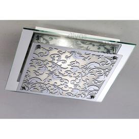 Diyas IL31016 Roveta Decorative Flush Ceiling Light in Polished Chrome