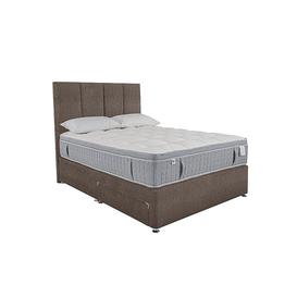 Millbrook - PureTech Pillow Top Divan Set with Continental Drawers - Super King - Tweed Coffee