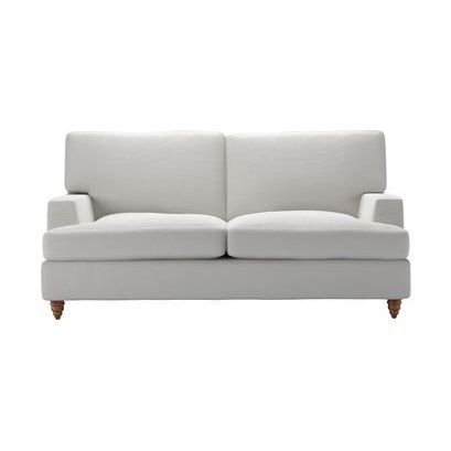 Isla 2 Seat Sofa Bed in Alabaster Brushed Linen Cotton - sofa.com