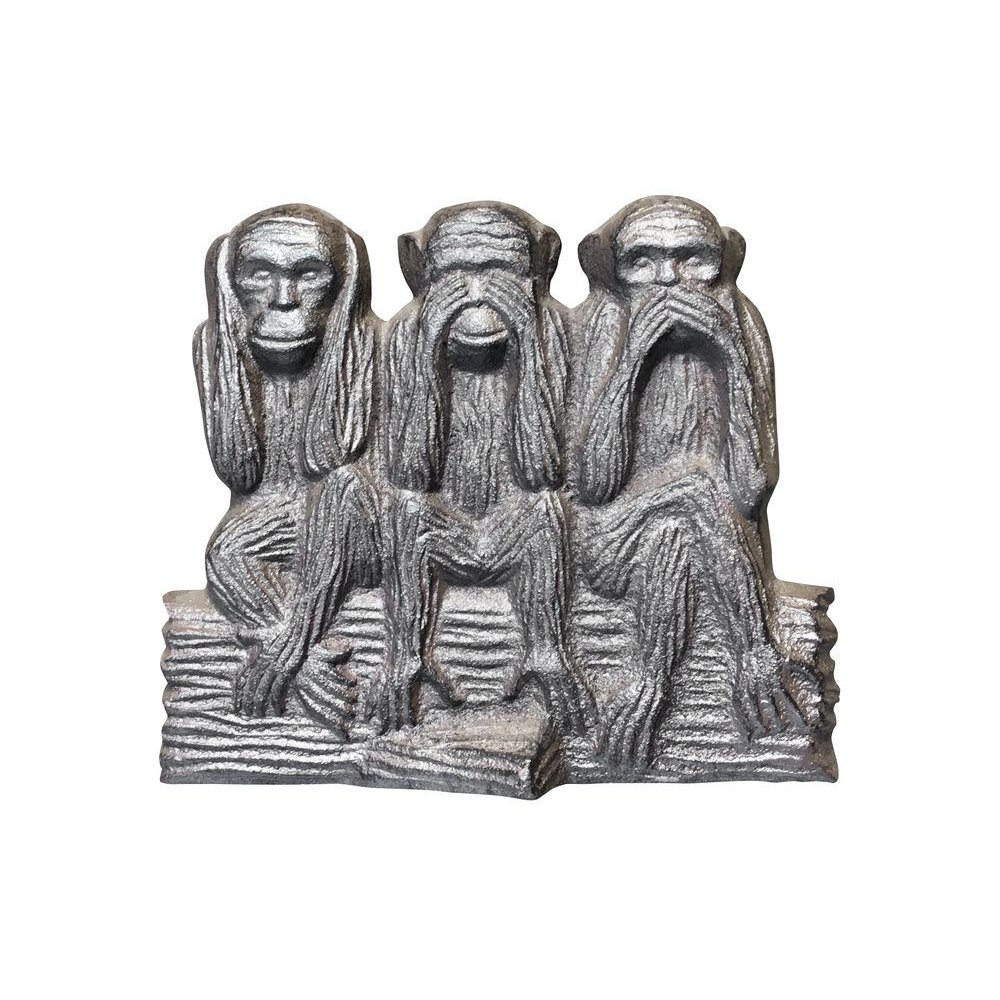 Wise Monkeys Cast Iron Doorstop