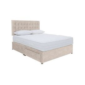 Sleep Story - Ergo 1000 Divan Set with Continental Drawers - Small Double - Lace Ivory