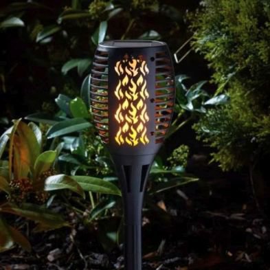 Torch Solar Garden Stake Light 35 Orange LED - 50cm CoolFlame by Smart Solar