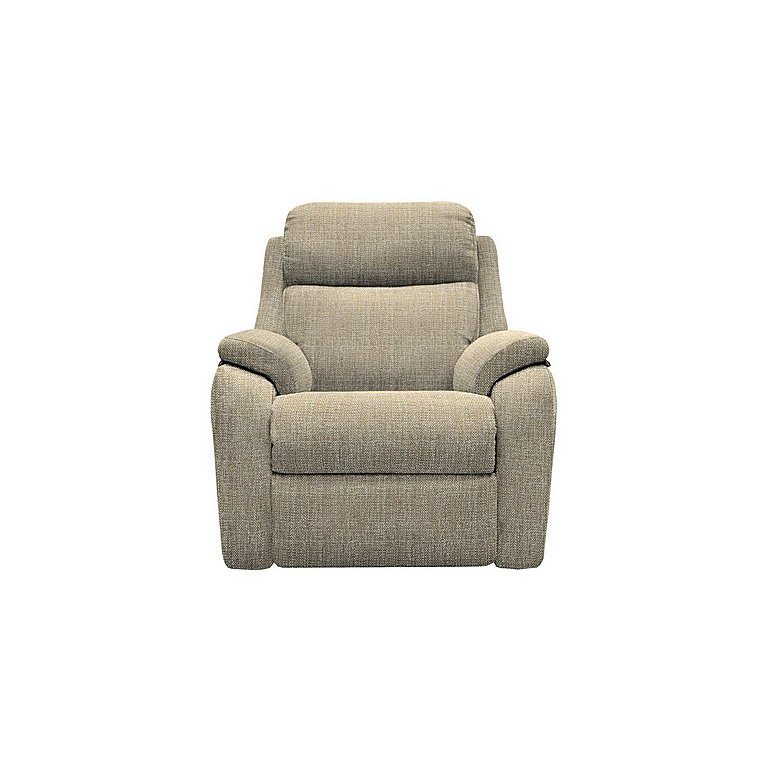 G Plan - Kingsbury Fabric Power Recliner Armchair with Power Headrests - Beige