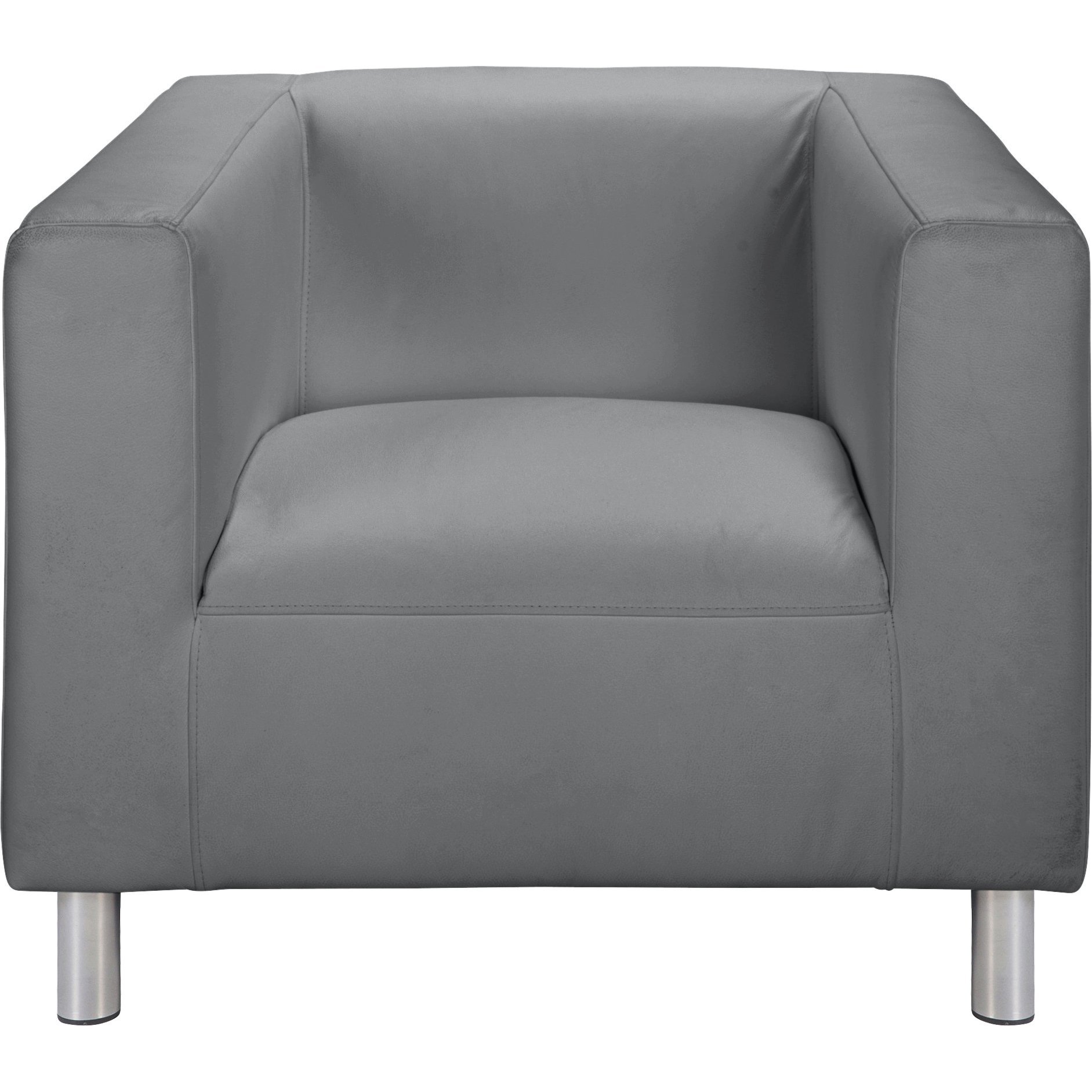 Argos Home Moda Faux Leather Armchair - Grey