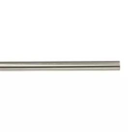 GoodHome Athens Grey Brushed Nickel Effect Curtain Pole, (L)2.5M (Dia)19mm