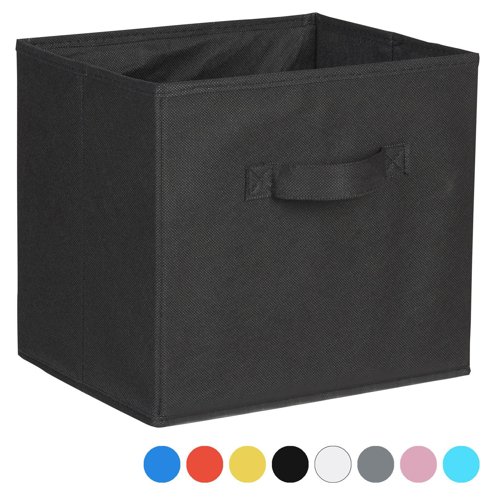 Hartleys Fabric Storage Box for 2, 3 & 4 Tier Cube Units - Black