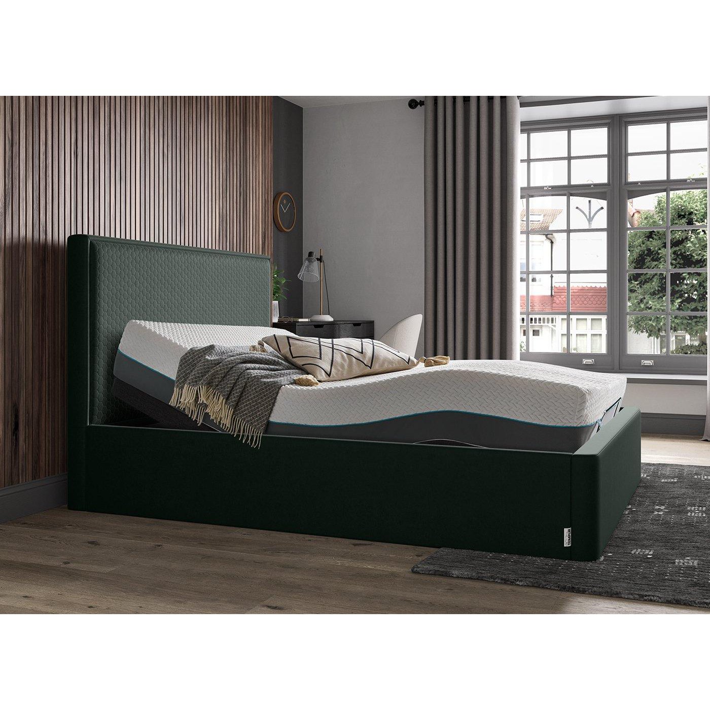 TEMPUR Reign Sleepmotion Adjustable Bed Frame - 6'0 Super King - Green