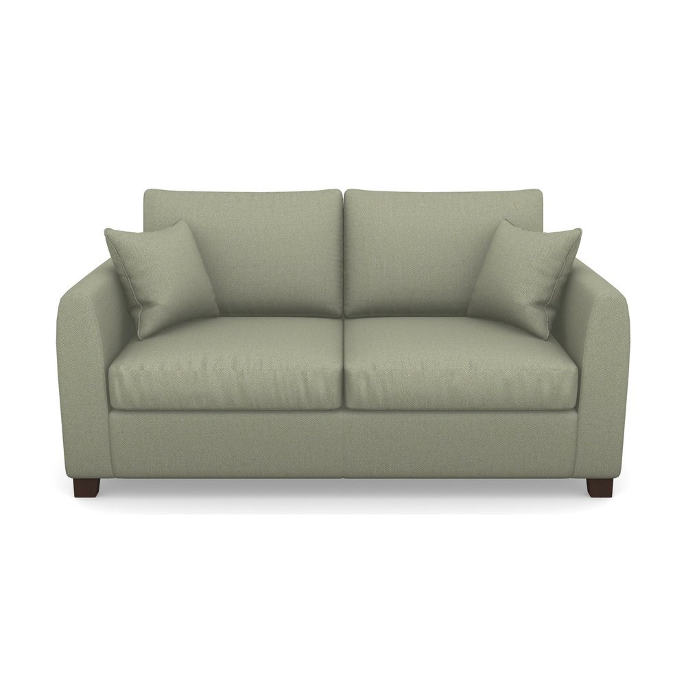 Rhossili Compact 3 Seater Sofabed in Plain Linen Cotton- Sage