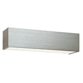 Saxby 46395 Shale Up and Down Wall Light in Brushed Silver Anodised Finish