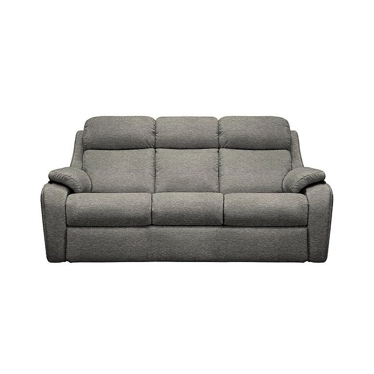 G Plan Kingsbury 3 Seater Fabric Sofa No Recliner Mirage Slate by