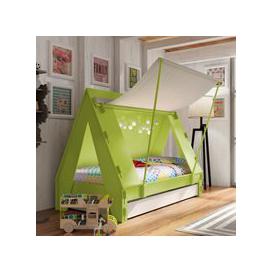 Mathy by Bols Kids Tent Cabin Bed with Trundle Drawer - Mathy Raw
