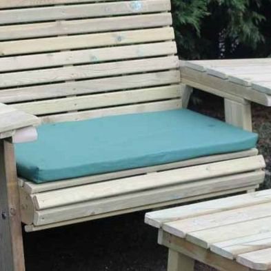 Green Garden 2 Seat Bench Cushion For Timber Croft Benches