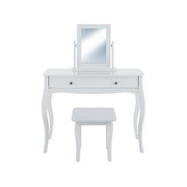 Baroque Dressing Table, Stool And Mirror Set