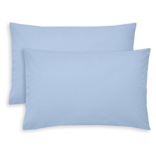 Tesco Chambray Blue Pillowcase Pair