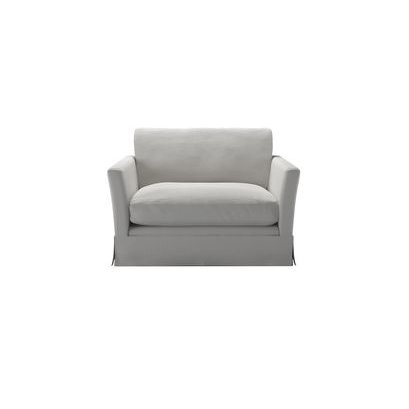Otto Loveseat in Alabaster Brushed Linen Cotton - sofa.com