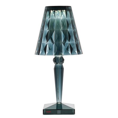 Big Battery LED Table lamp - / H 37 cm - On the mains by Kartell Blue