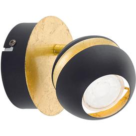 image-Eglo 95482 Nocito One Light LED Wall Light In Black And Gold