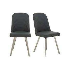 Wizard Pair of Dining Chairs - Grey