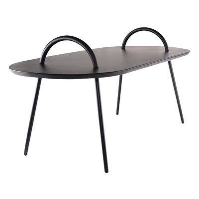 Swim Coffee table - / Indoor & outdoor - 118 x 53 cm by Bibelo Black
