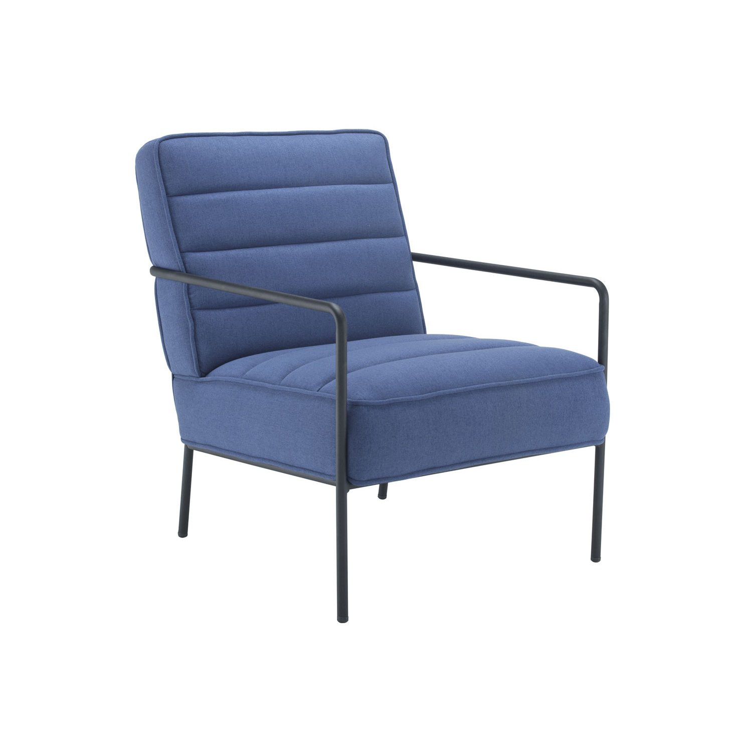 Magra Fabric Reception Chair, Navy