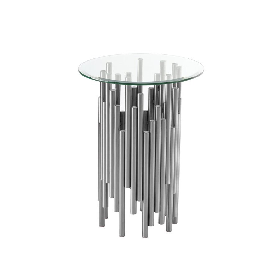 Rubell Silver Side Table