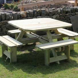 Westwood Garden Picnic Table by Croft - 8 Seats