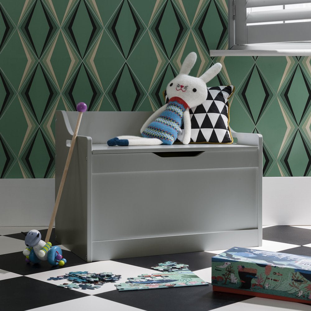 "Lola Toy Box Toy Storage Organiser in Silk Grey "