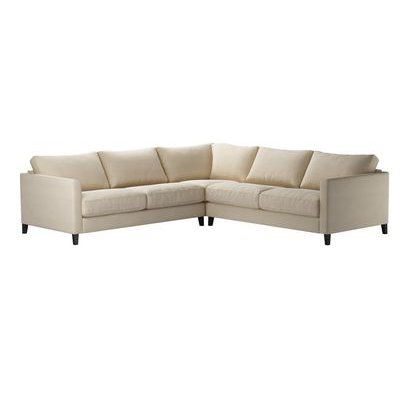 Izzy Medium Corner Sofa in Moon Smart Cotton - sofa.com