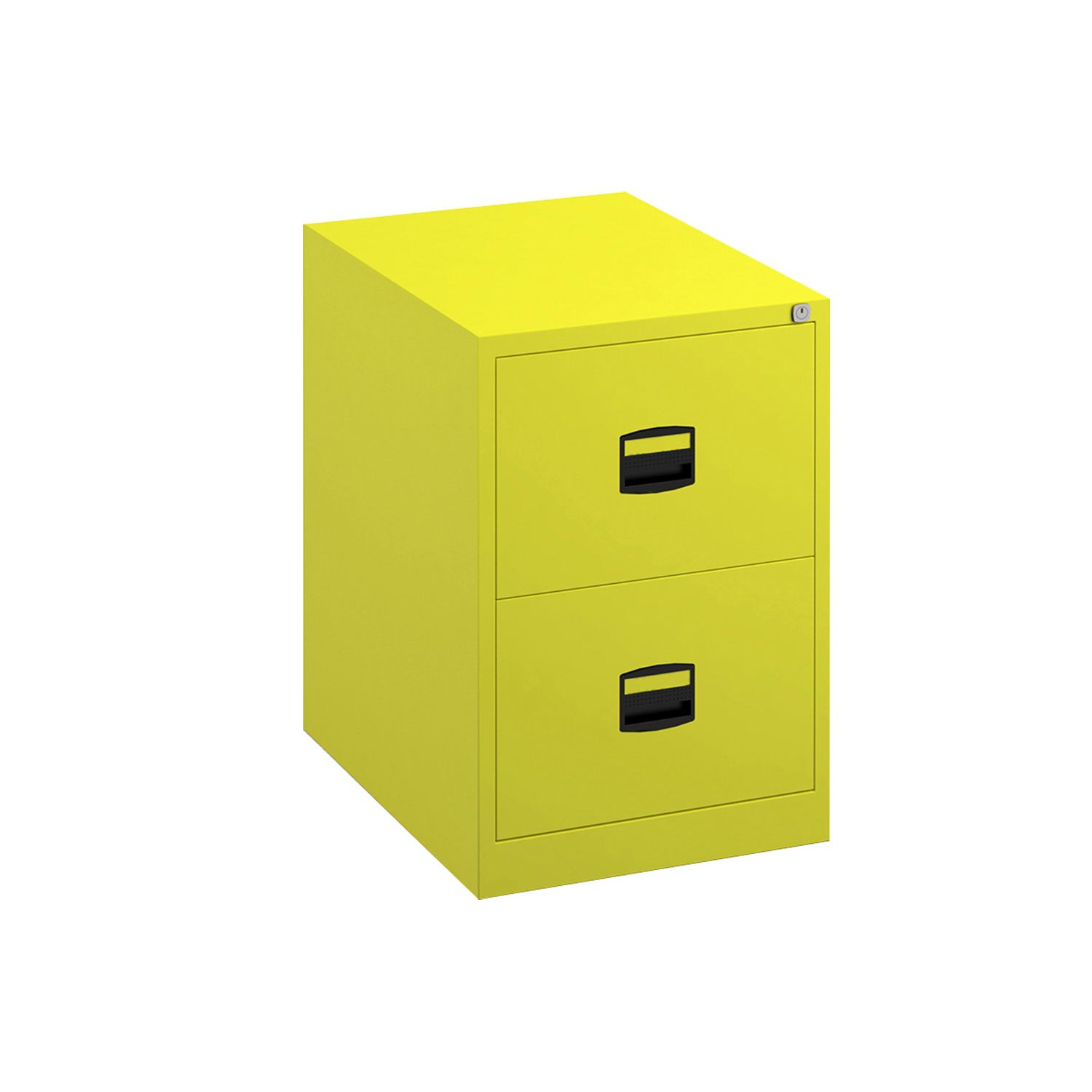Bisley Economy Filing Cabinet (Central Handle), Yellow
