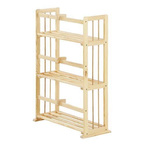 Charnley Wooden 3-Tier Shelf Bookcase