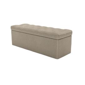 image-Valentin Storage Bench in Cashew Baylee Viscose Linen - sofa.com