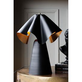 Black & Gold Metal Napkin Table Lamp