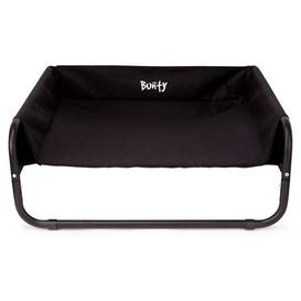 Bunty Black Waterproof Raised Dog Bed Black